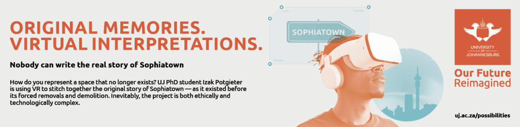 University of Johannesburg banner Ad for Sophiatown