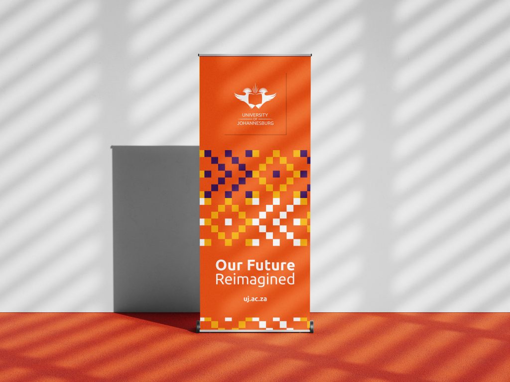 Mockup of pull up banner option 3