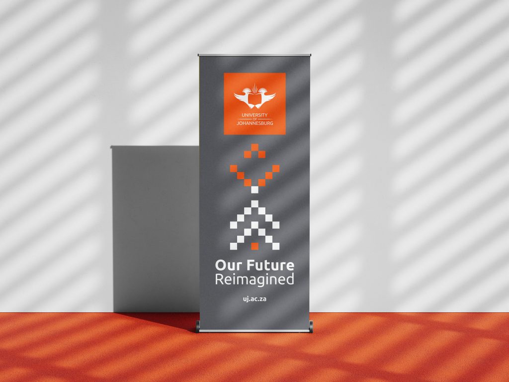 Mockup of pull up banner option 4