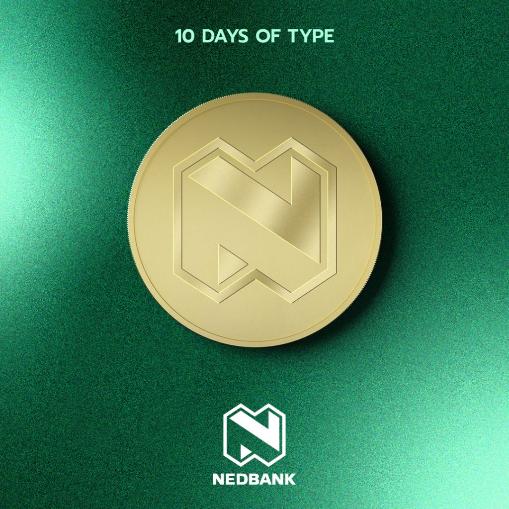 HKLM social media of the Nedbank logo reimagined for ten days of type challenge