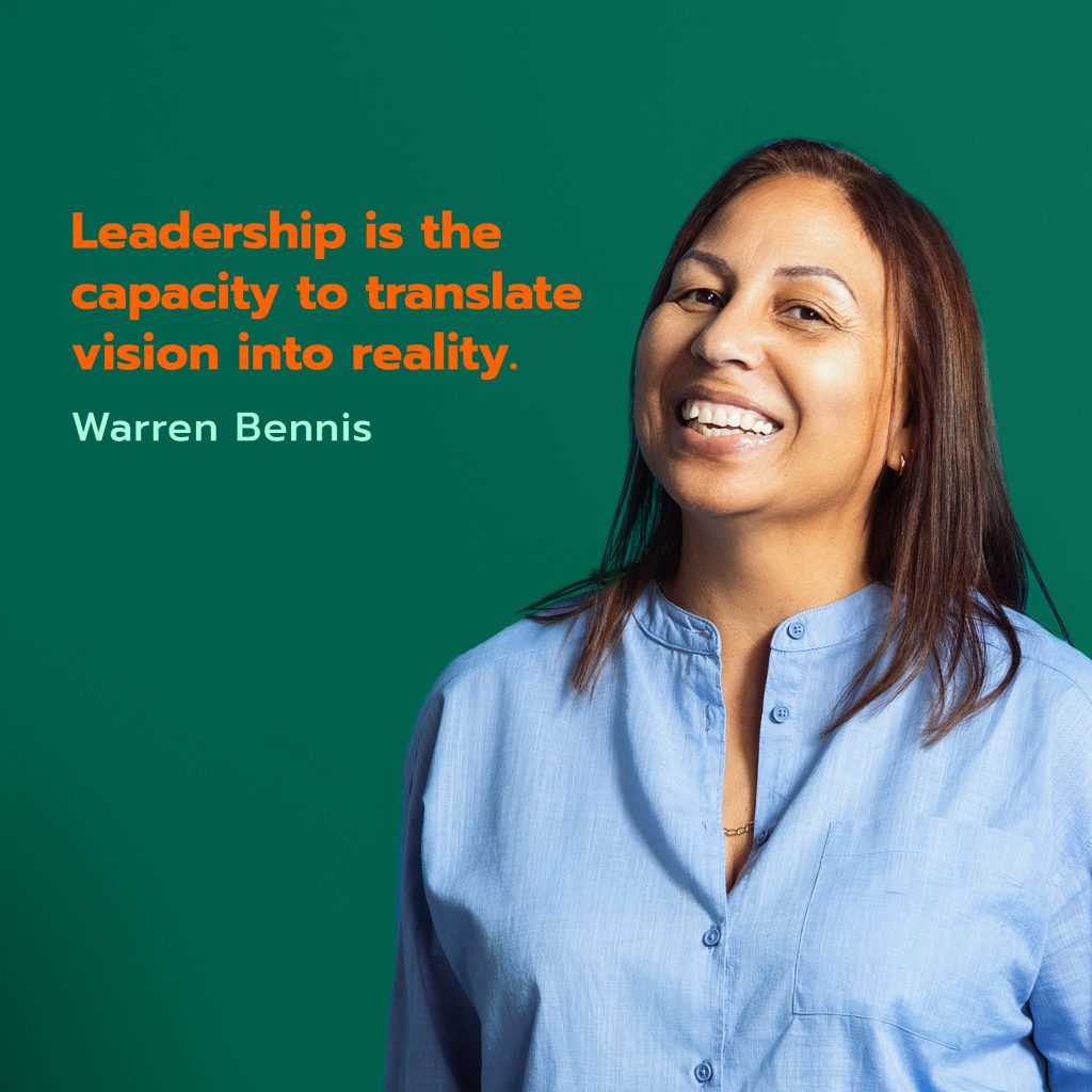 HKLM social media post of internal staff with a quote by Warren Bennis