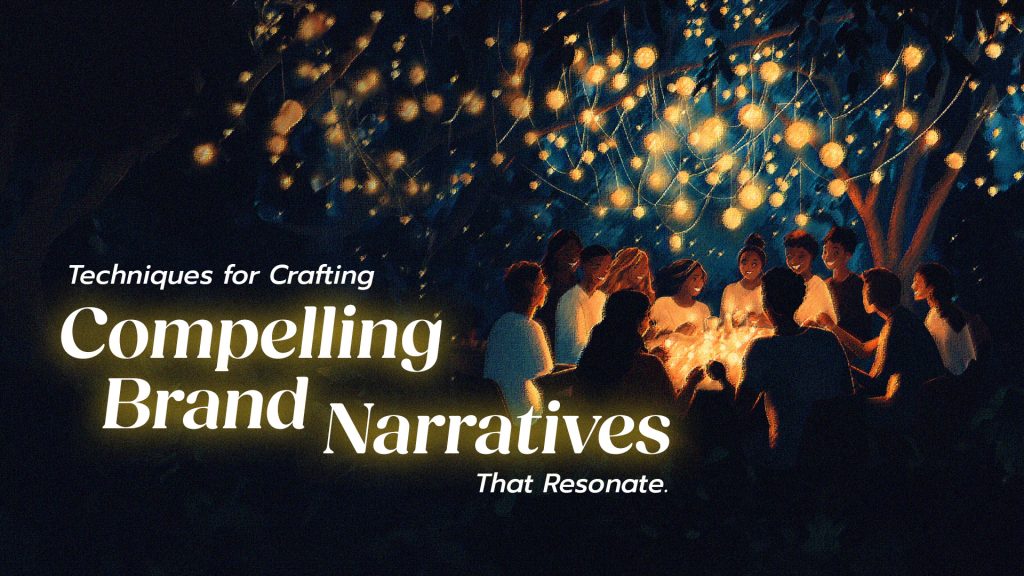 Cover page artwork for HKLM article titled' Techniques For Crafting Compelling Brand Narratives That Resonate'